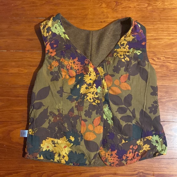 SALE Tweed vest floral lining 14 Coldwater Creek NWOT - Picture 12 of 15
